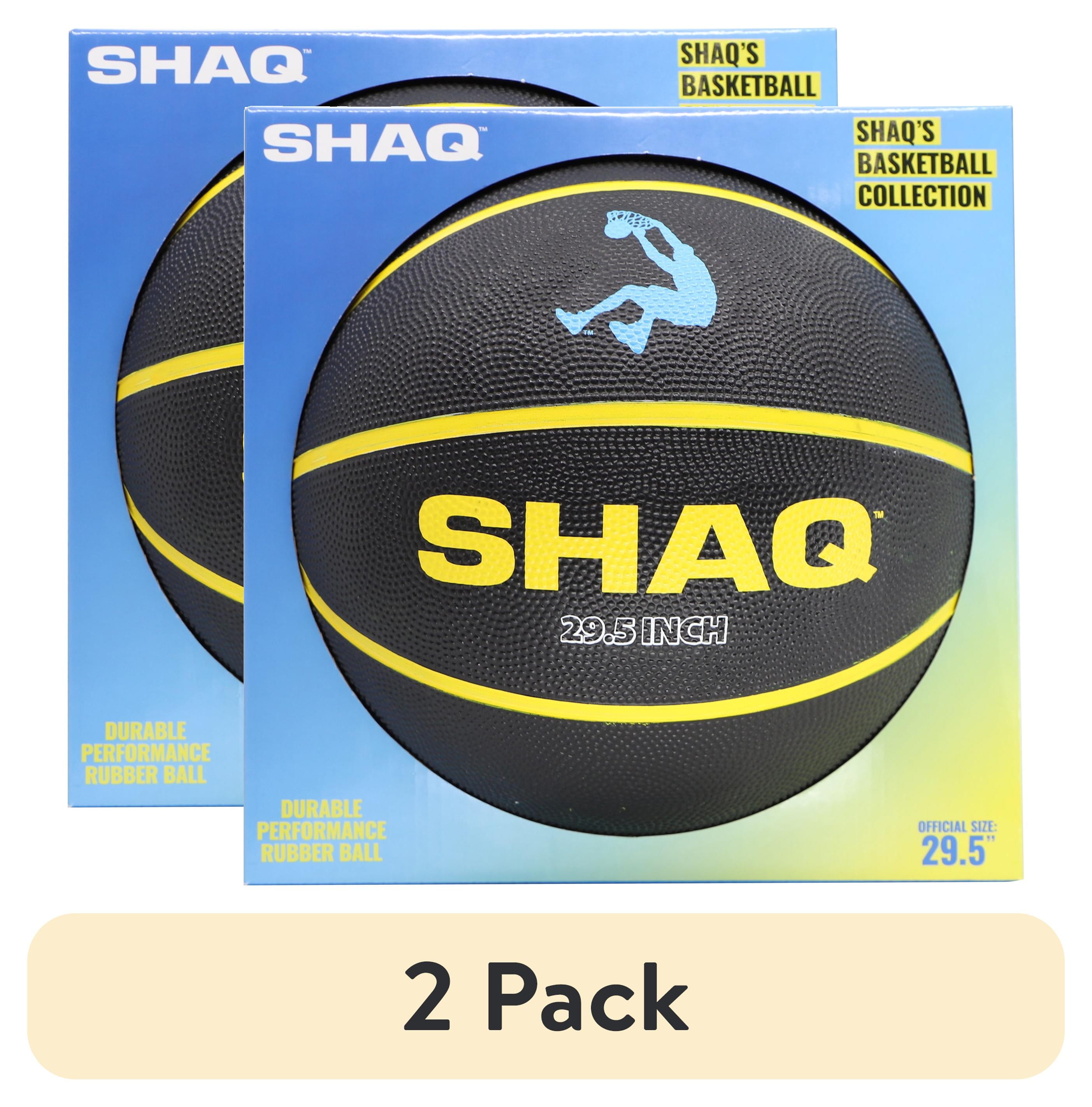 (2 pack) SHAQ Official Sized Basketball (29.5") - Black and Yellow