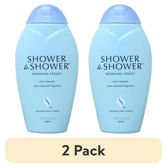 (2 pack) SHOWER TO SHOWER Body Powder Morning Fresh 8 oz