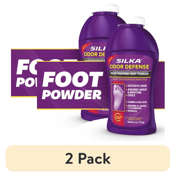 (2 pack) SILKA - Odor Defense Powder 6 Oz (1 Pack)