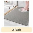 thumbnail image 1 of (2 pack) SIXHOME Non Slip Shower Mat 17"x30" PVC Loofah Shower Mats for Bathtub Quick Drying Shower Floor Mat with Comfortable Textured Surface Easy Cleaning Shower Mat for Shower Stall Gray, 1 of 9
