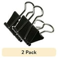 thumbnail image 1 of (2 pack) NSN2855995, SKILCRAFT Binder Clip, Large, Black/Silver, Dozen, 1 of 3
