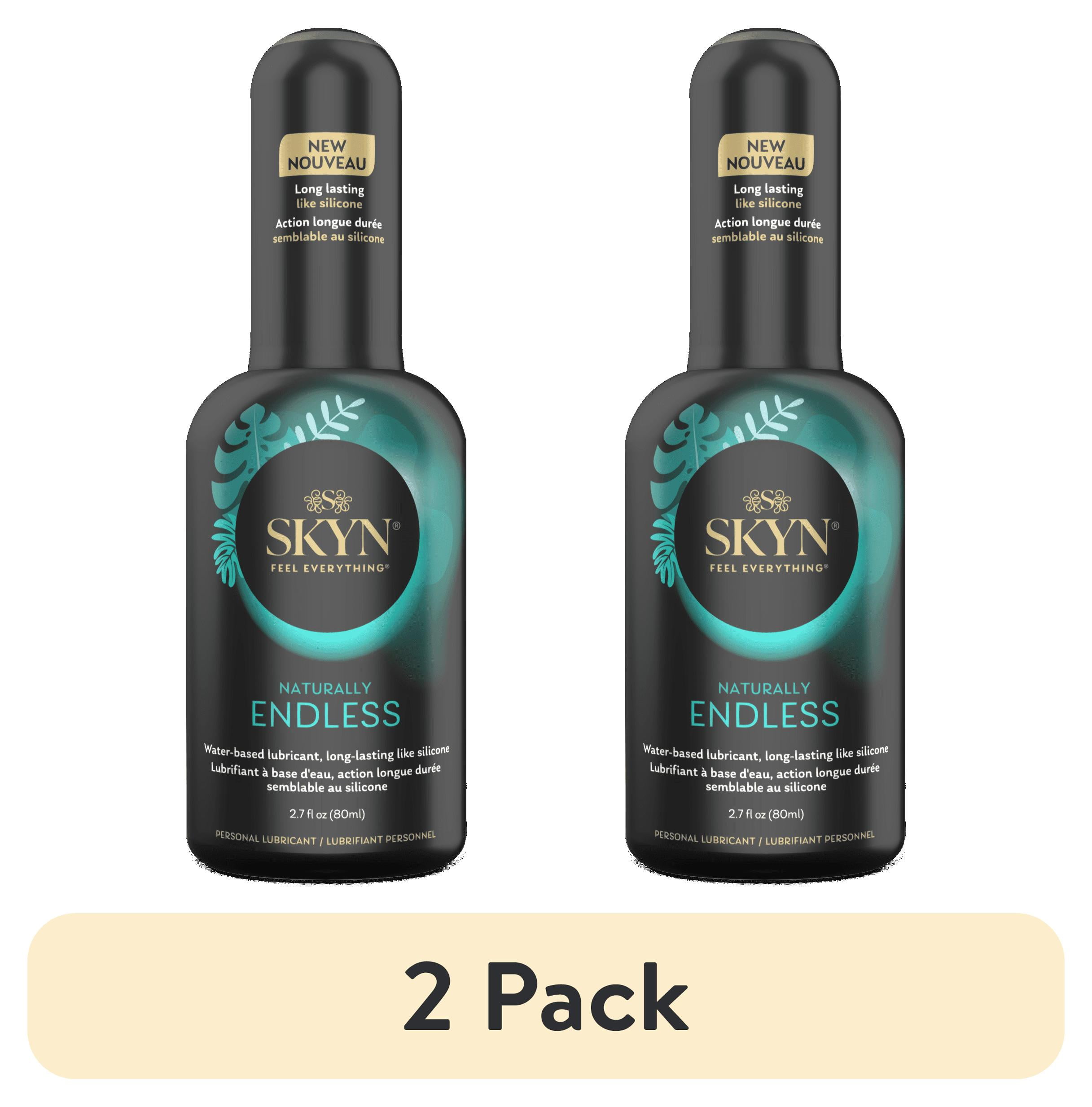 (2 pack) SKYN Naturally Endless Water Based Personal Lubricant - 2.7 fl oz,  1 Pack - Long Lasting, Safe with Latex & Non-Latex Condoms - Walmart.com