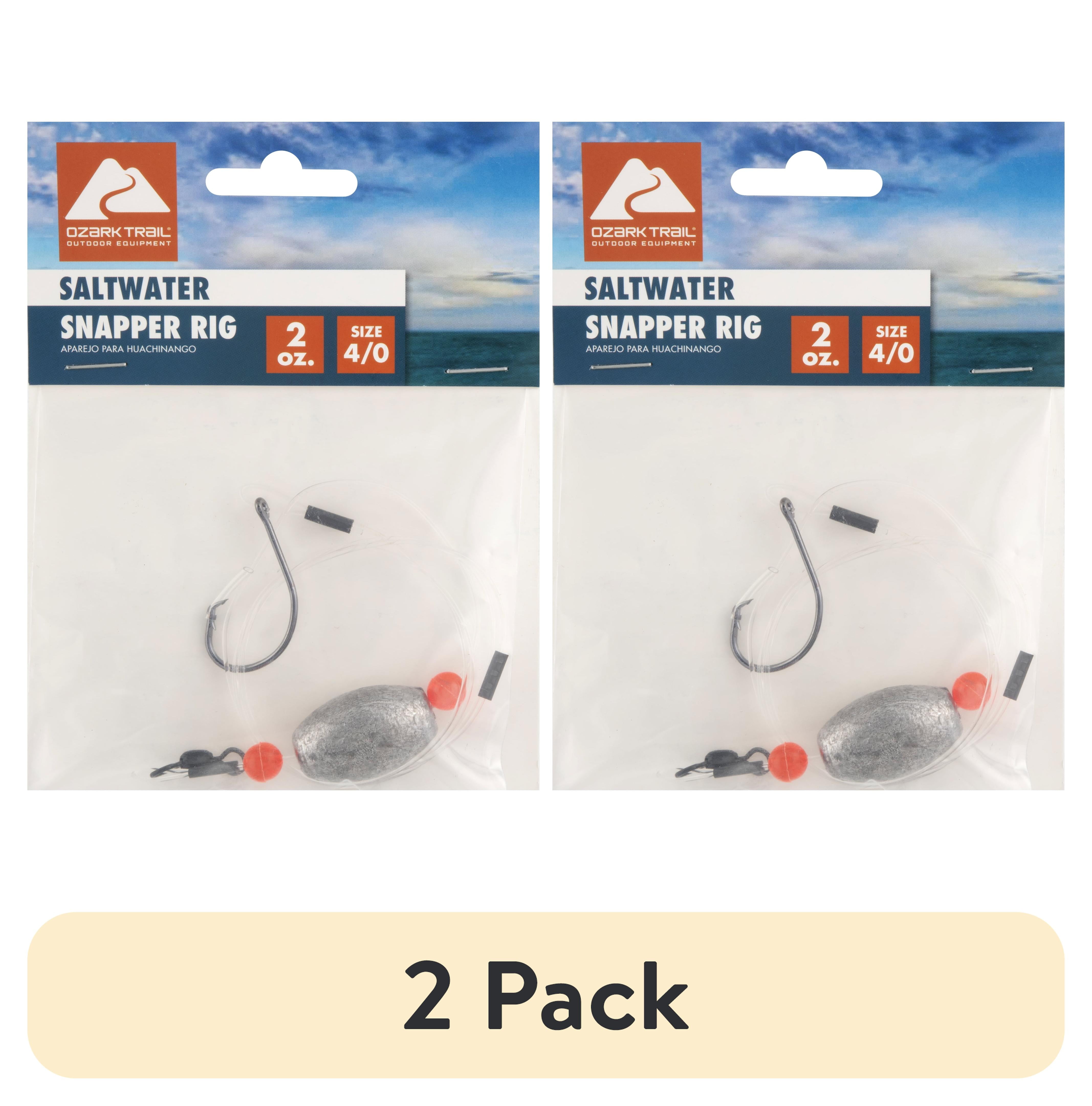 (2 pack) Ozark Trail Snapper Rig with Circle Hook 3/0, 1 oz.
