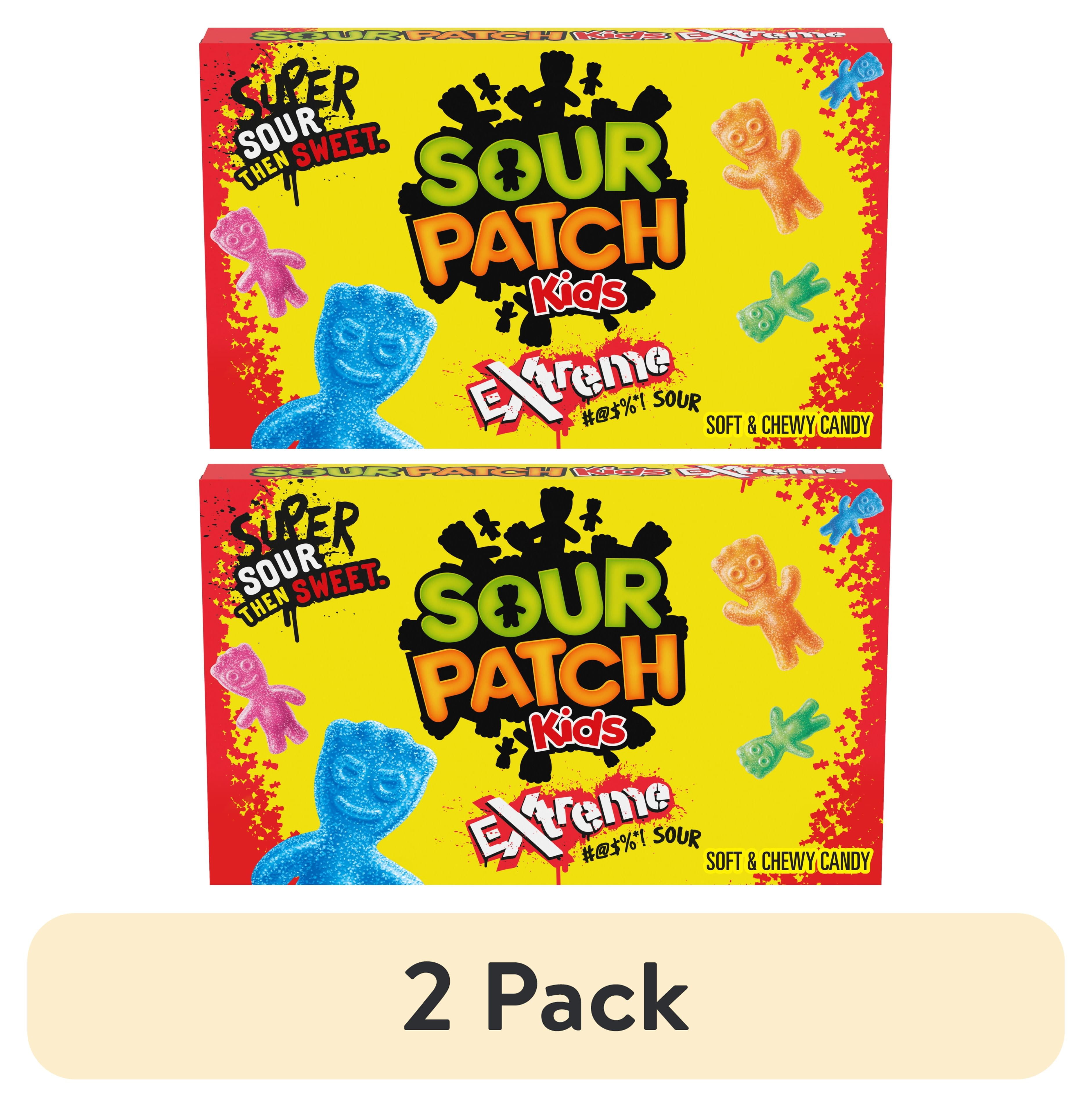 (2 pack) SOUR PATCH KIDS Extreme Sour Soft & Chewy Candy, 3.5 oz Box