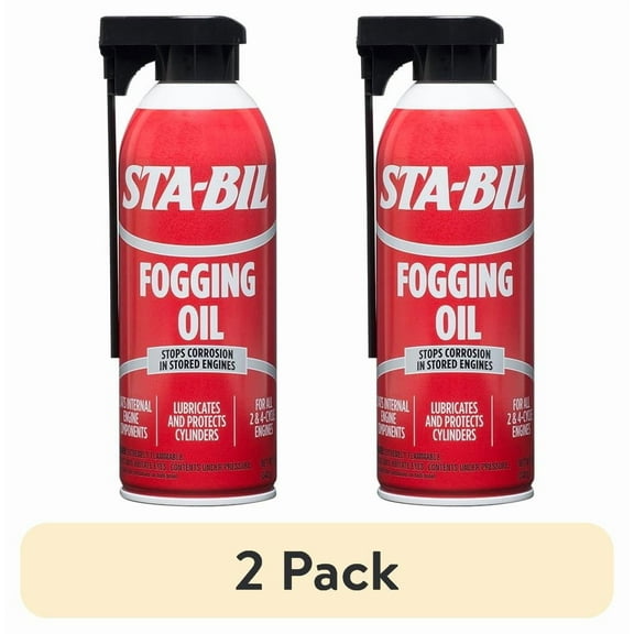 (2 pack) STA-BIL (22001) Fogging Oil for Engine Storage, Protection Against Rust and Corrosion, 12 fl oz