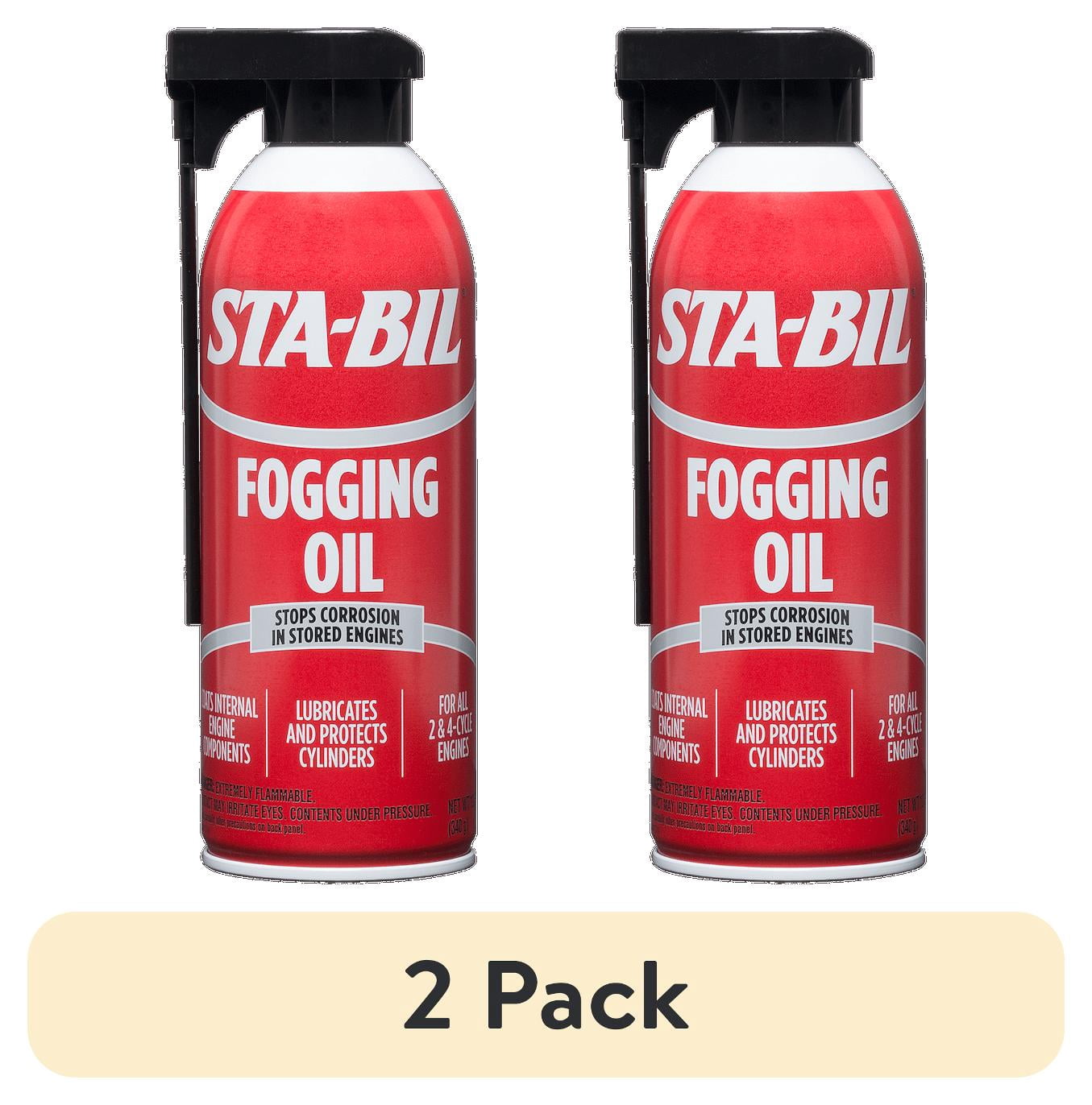 (2 pack) STA-BIL 22001 Fogging Oil for Engine Storage, 12 fl oz - Prevents Rust & Corrosion