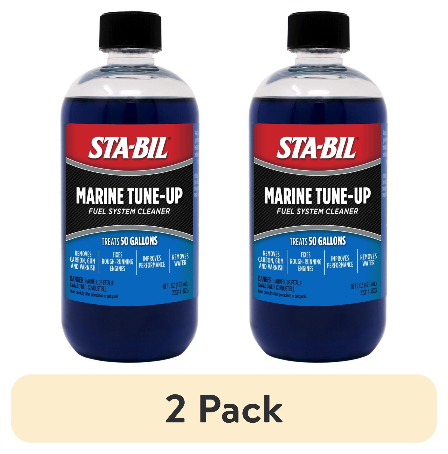 (2 pack) STA-BIL Marine Tune Up, 16 oz.– Fixes Rough Running Engines – Treats up to 50 Gallons – 16 oz