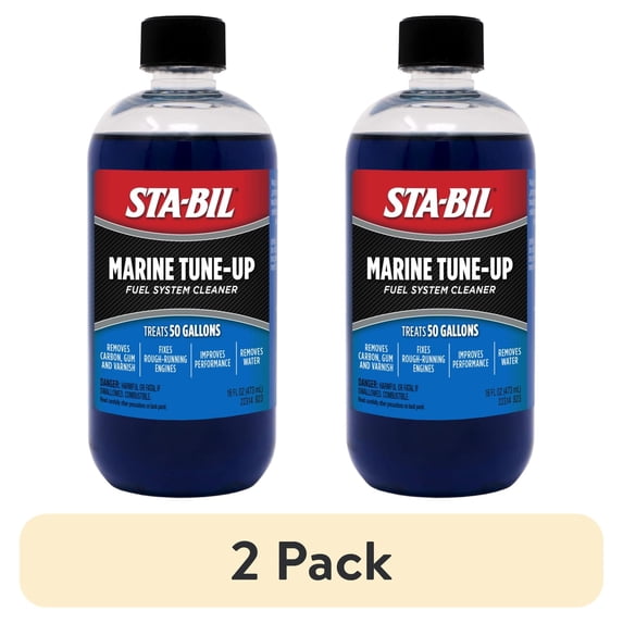 (2 pack) STA-BIL Marine Tune Up, 16 oz.– Fixes Rough Running Engines – Treats up to 50 Gallons – 16 oz