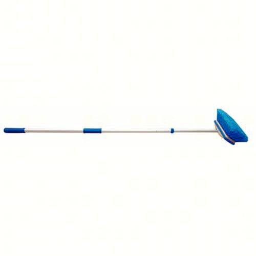 (2 pack) STAR BRITE Deluxe Telescoping Deck Brush Kit - Extends 3' - 6' - Extendable Aircraft-Grade Aluminum Handle, Soft or Medium Bristles, Floats if Dropped, Ergonomic Design, Multi-Surface Cleaning