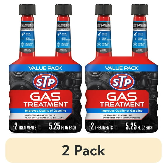 (2 pack) STP Gas Treatment For Any Gasoline Engine - 5.25 fl oz (2 Count)