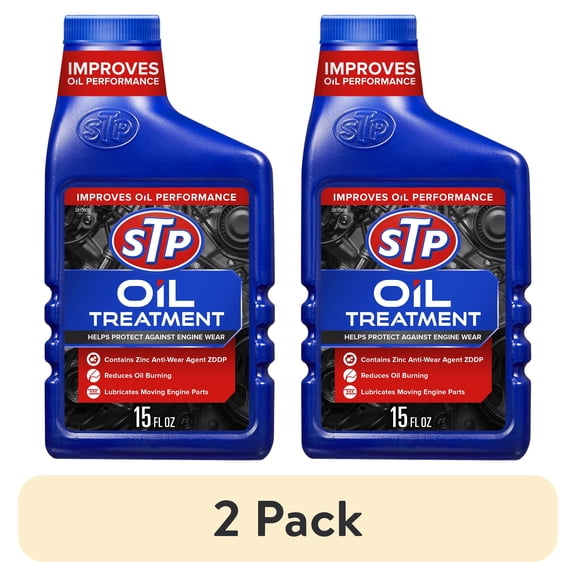 (2 pack) STP High Viscosity Oil Treatment 15 Fluid Ounces for Conventional or Synthetic Oils