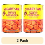 (2 pack) Sugary Sam Golden Cut Sweet Potatoes Yams in Syrup, 40 oz., Can