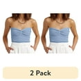 thumbnail image 1 of (2 pack) SUNBS Corset Tank Tops for Women Y2K Summer Twist Knot Knit Strapless Sleeveless Sweater, 1 of 8