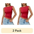 thumbnail image 1 of (2 pack) SUNBS Going Out Tank Tops for Women Cute Vacation Sleeveless Tops Y2K Spring Summer Fashion Outfit, 1 of 7