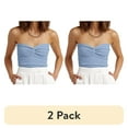 thumbnail image 1 of (2 pack) SUNBS Tube Tops for Women Y2K Summer Twist Knot Knit Strapless Sleeveless Sweater, 1 of 8