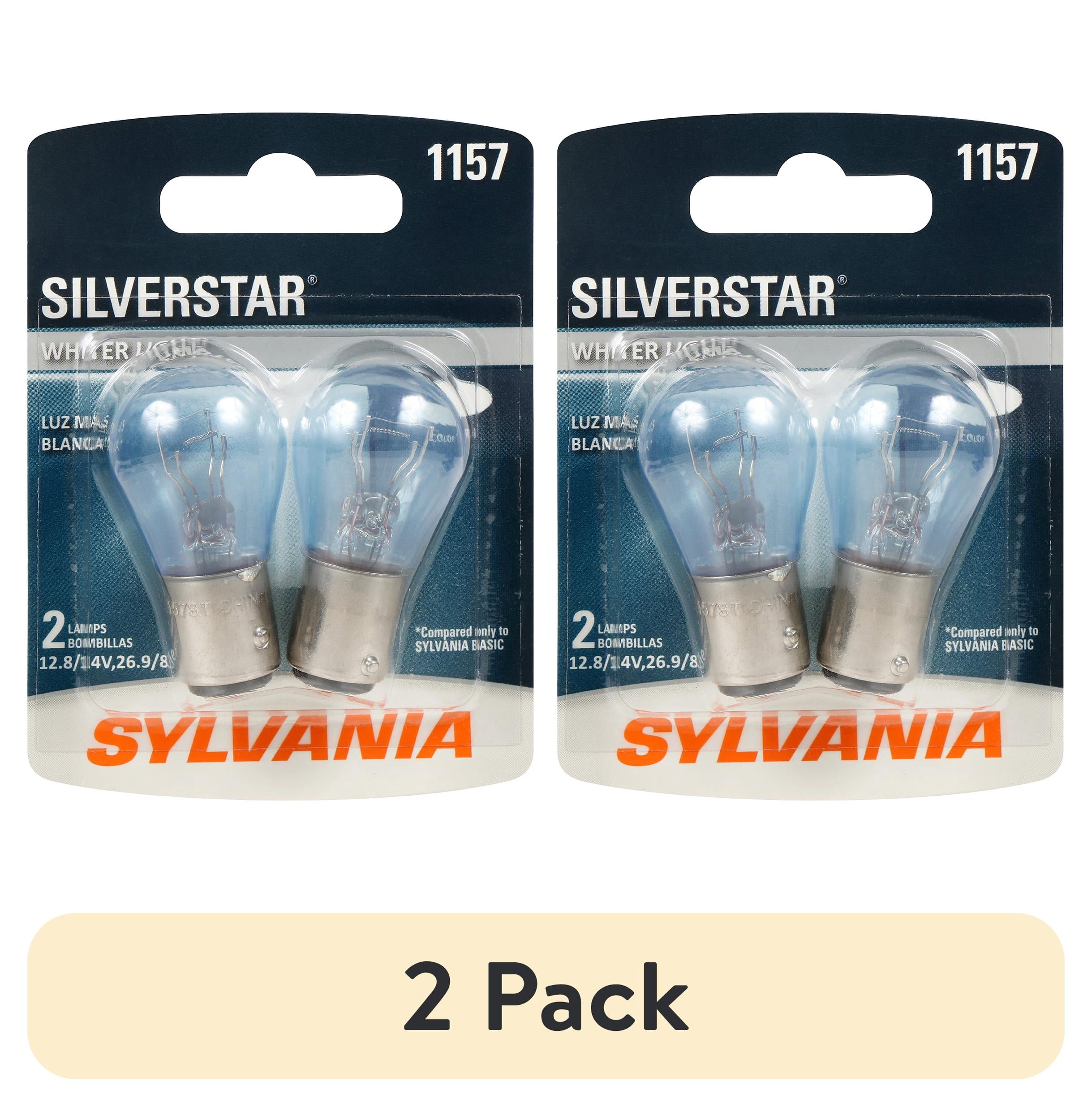 (2 pack) Sylvania 1157 SilverStar Mini Bulb, 2 Pack, Compatible with Multiple Cars