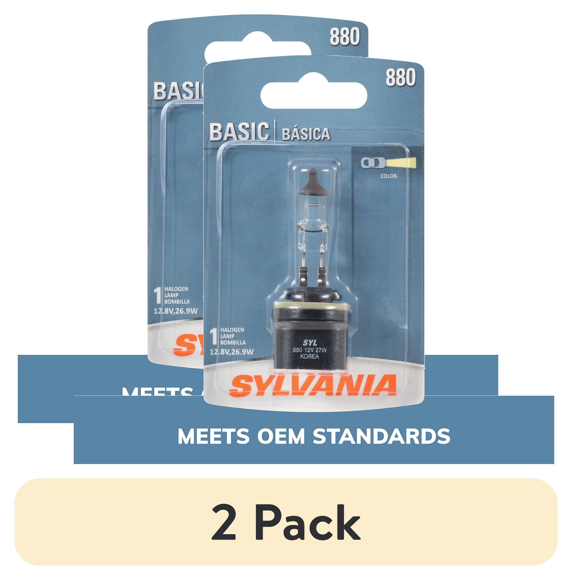 (2 pack) Sylvania 880 Basic Fog Bulb, 1 Pack, Compatible with Multiple Cars