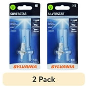 2 pack Sylvania H1 SilverStar Halogen Headlight Bulb, 1 Pack, Compatible with Multiple Cars