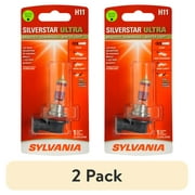 2 pack Sylvania H11 SilverStar ULTRA Halogen Headlight Bulb, 1 Pack, Compatible with Multiple Cars