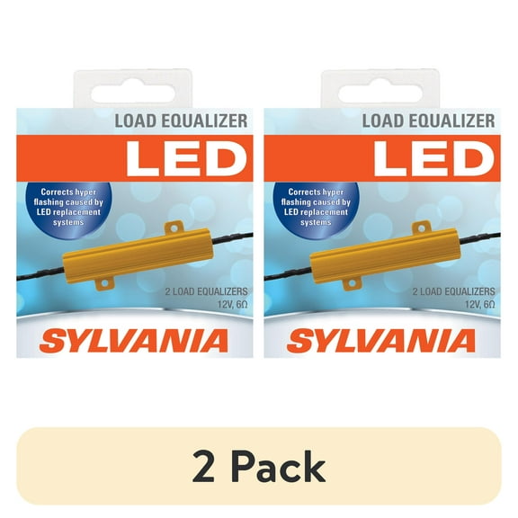 (2 pack) Sylvania LED Load Resistor, 2 Pack, 5" x 5" x 5", 50 Watts, Black