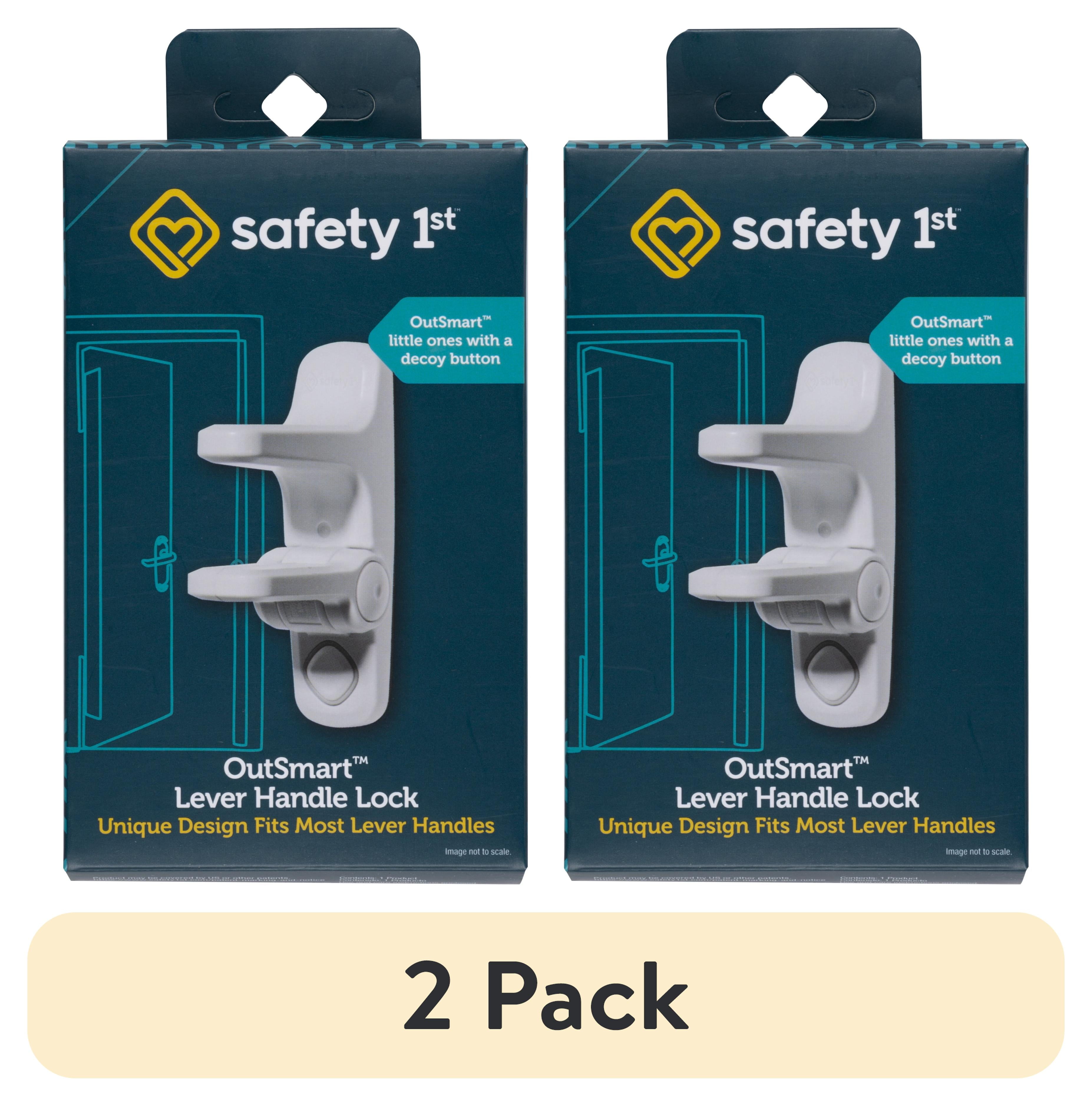 (2 pack) Safety 1st OutSmart Lever Lock, White, Toddler