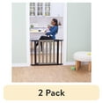 thumbnail interactive-video image 1 of (2 pack) Safety 1st Wood-and-Metal Flat Slat Gate, Grey, 1 of 16