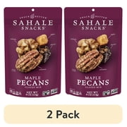 (2 pack) Sahale Snacks Maple Pecans Glazed Mix, Gluten-Free Snack, 4-Ounce Bag – Non-GMO Project Verified Nut Blend