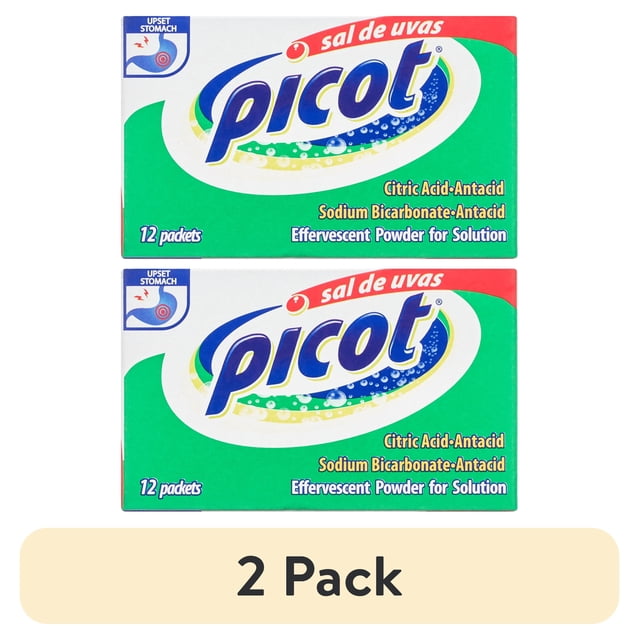 (2 pack) Sal de Uvas Picot Effervescent Antacid Powder, 12 Packets ...