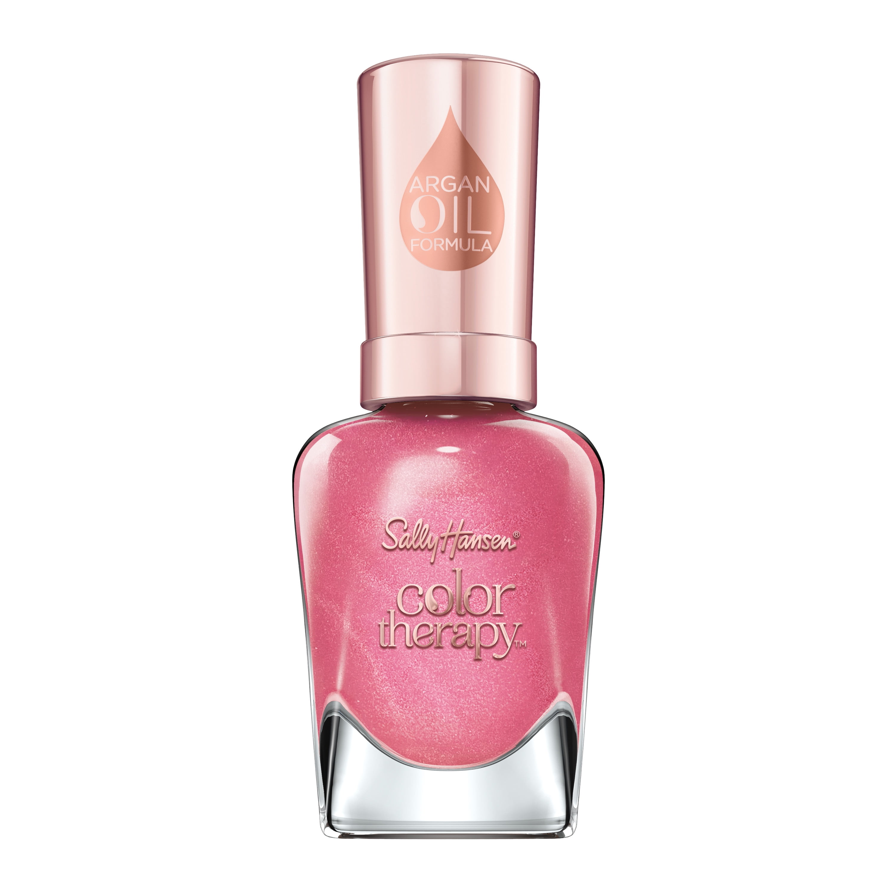 (2 pack) Sally Hansen Color Therapy Nail Color Polish, Lips Tulips, 0.5 fl oz, Restorative, Argan Oil Formula