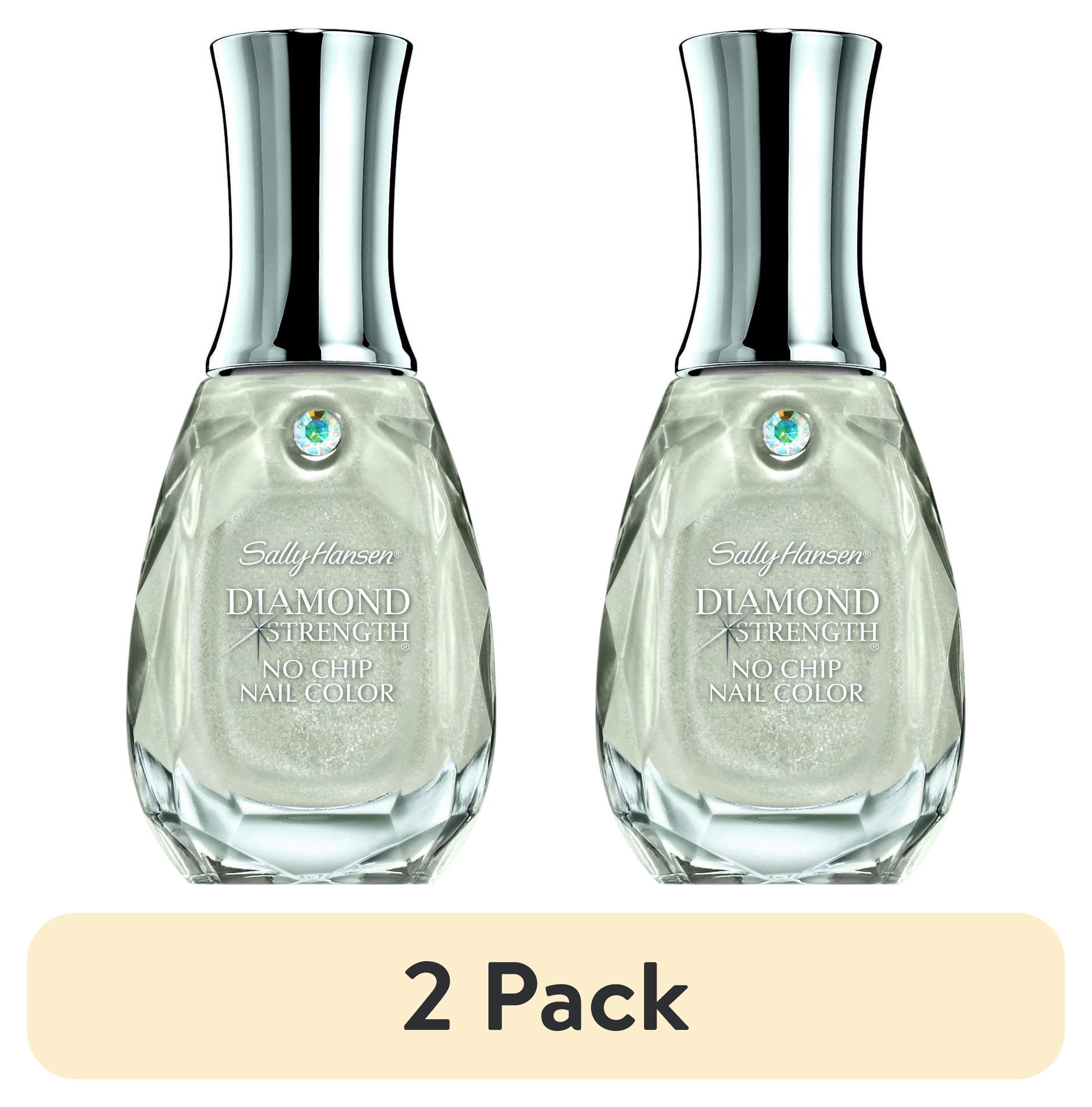 (2 pack) Sally Hansen Diamond Strength No Chip Nail Polish, Diamonds, 0.45 fl oz