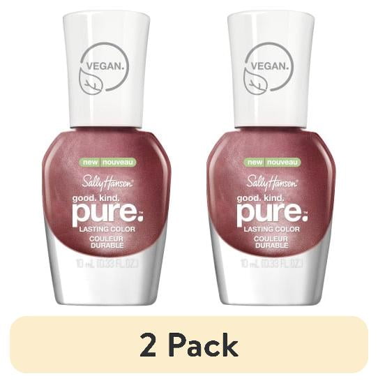 (2 pack) Sally Hansen Good.Kind.Pure. Vegan Nail Polish, Raisin' The Bar, 0.33 oz