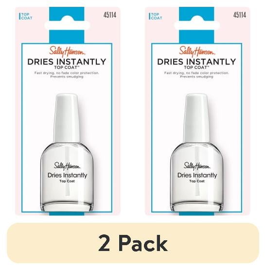 (2 pack) Sally Hansen Treatment, Dries Instantly , Top Coat Nail Polish