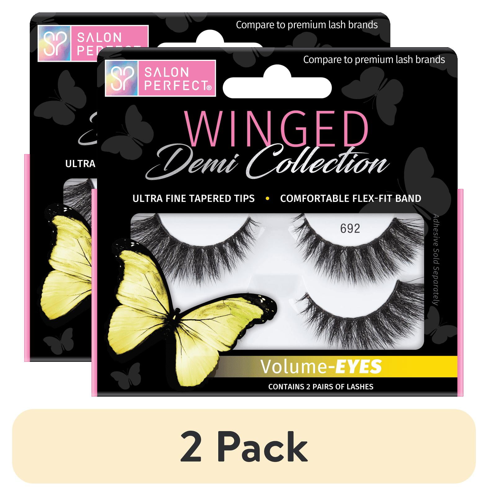 (2 pack) Salon Perfect Winged Lash, 692, 2 Pairs