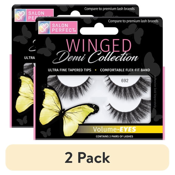 (2 pack) Salon Perfect Winged Lash, 692, 2 Pairs