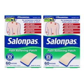 (2 pack) Salonpas Pain Relieving Patch, 60 Count (Pack of 1)