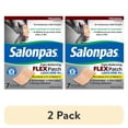 thumbnail image 1 of (2 pack) Salonpas Maximum OTC Strength Lidocaine 4% Pain Relieving FLEX Patch, Apply for Up To 8 Hours, Unscented, Thin, Flexible, Lightweight, Patch Stays in Place, 7 Patches, 1 of 6