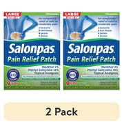 (2 pack) Salonpas Mild to Moderate Pain Relief Patch, Large, 9 Count