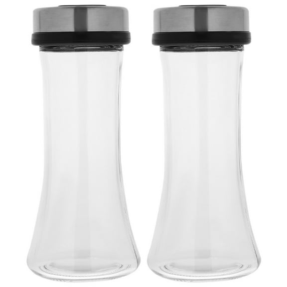 ULTNICE Seasoning Dispensing Stainless Steel Salt For Home Use 2Pcs 6.3X2.6X2.6In