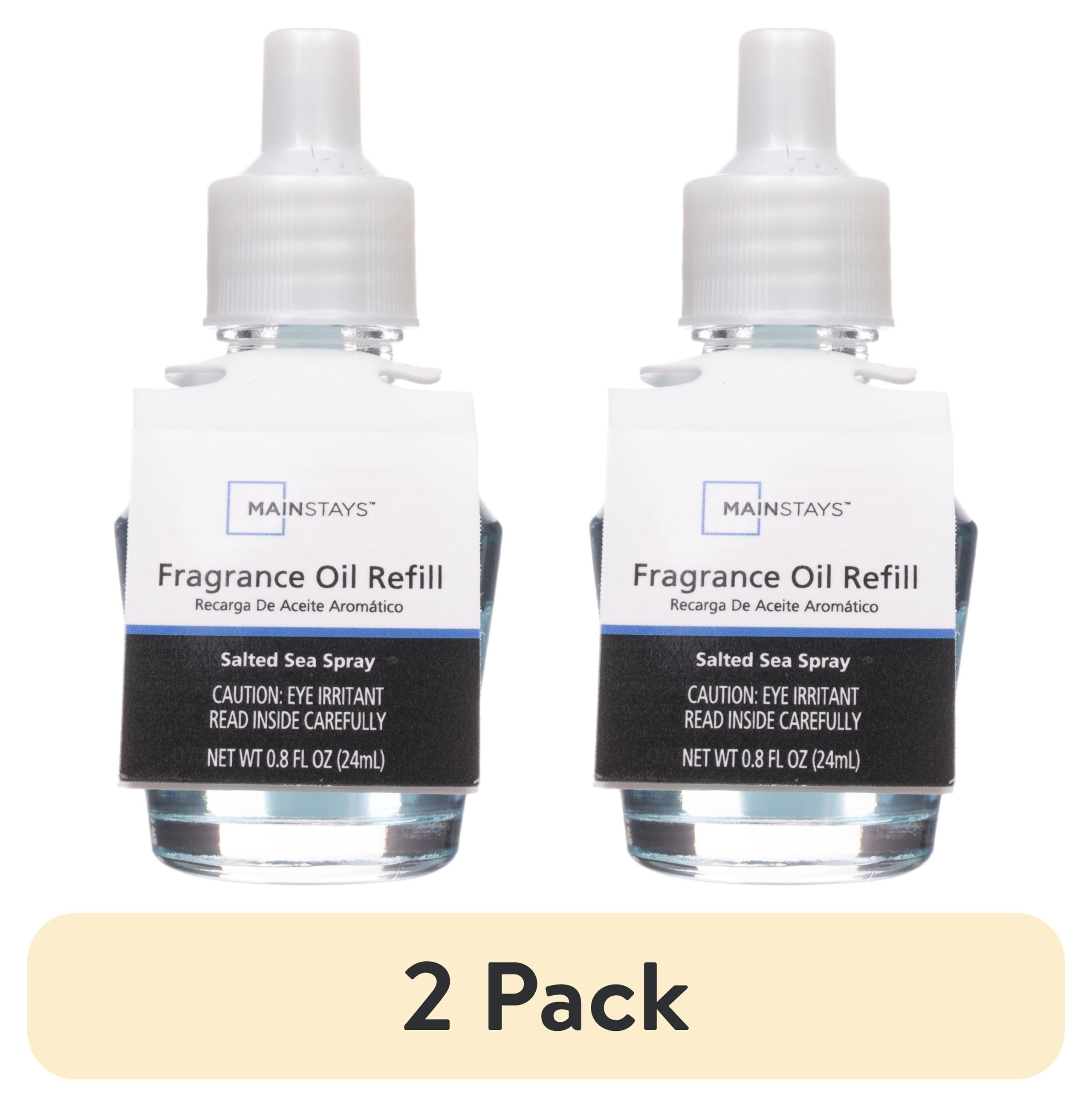 (2 pack) Mainstays Salted Sea Spray Plug-in Fragrance Warmer Refill, 24 mL