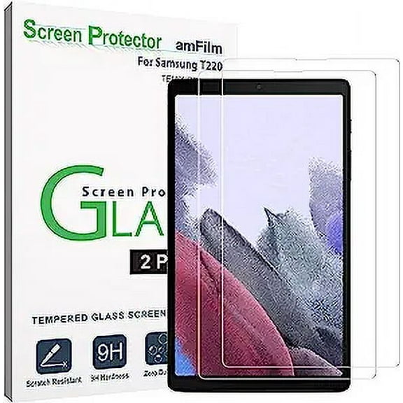 (2 pack) Samsung Galaxy Tab A7 Lite (SM-T220 / T225/T227) glass screen protector, for Galaxy Tab A7 Lite 8.7 Inch, Bubbles-Free