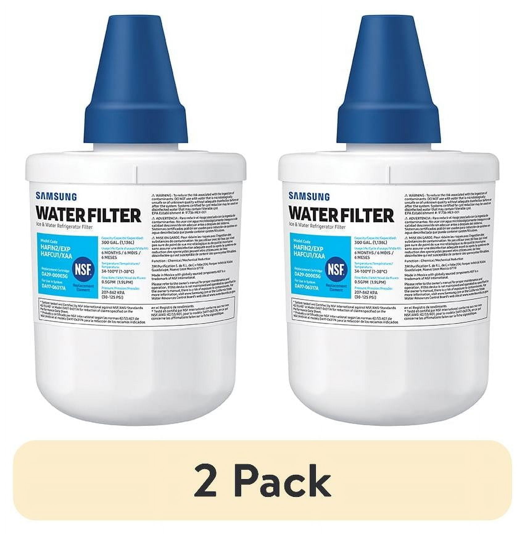 2 pack) Samsung Refrigerator Water Filter DA29-00003G