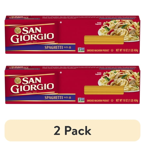 (2 pack) San Giorgio 16 oz Spaghetti Pasta