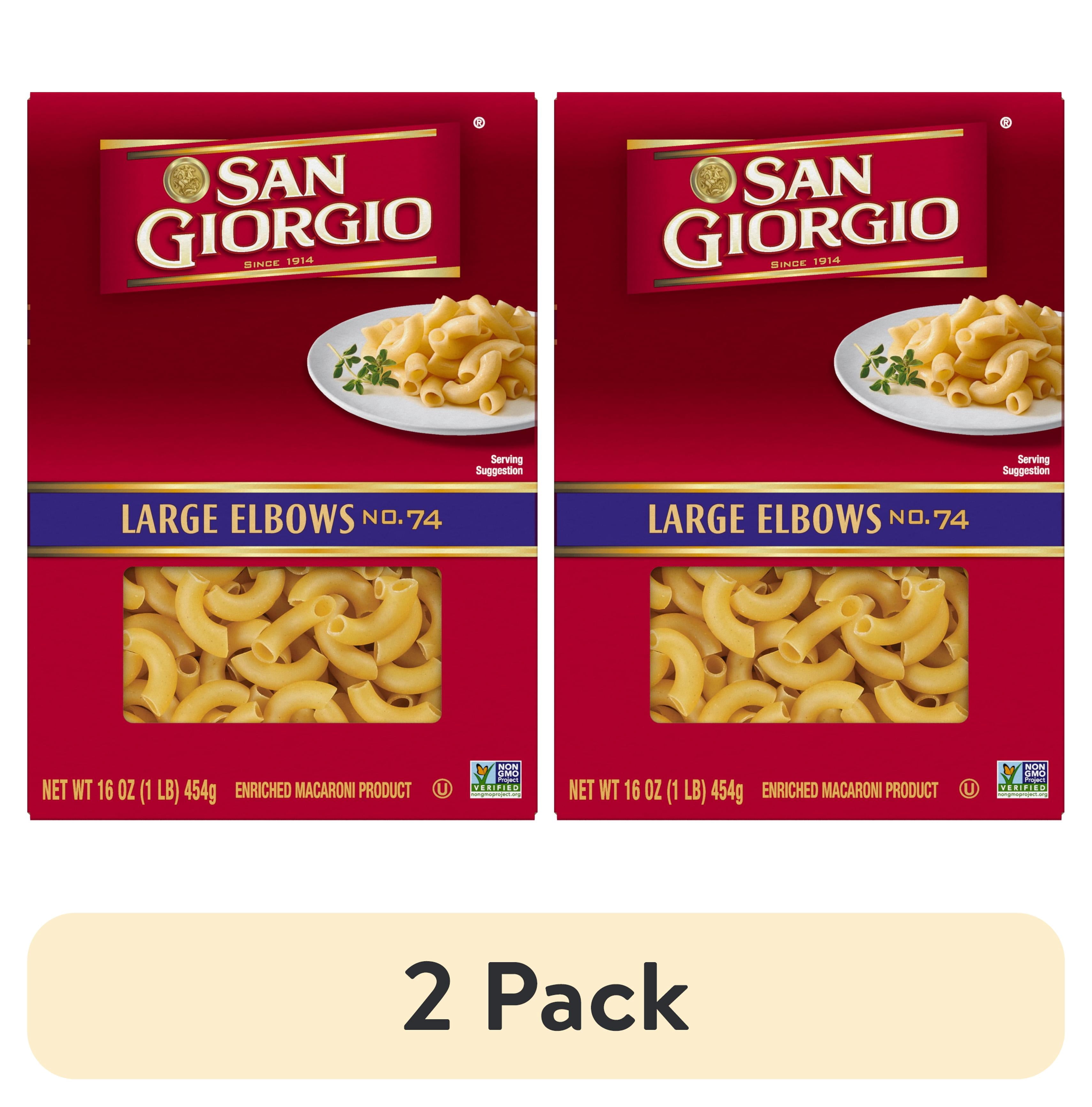 (2 pack) San Giorgio Large Elbows, 16-Ounce Box
