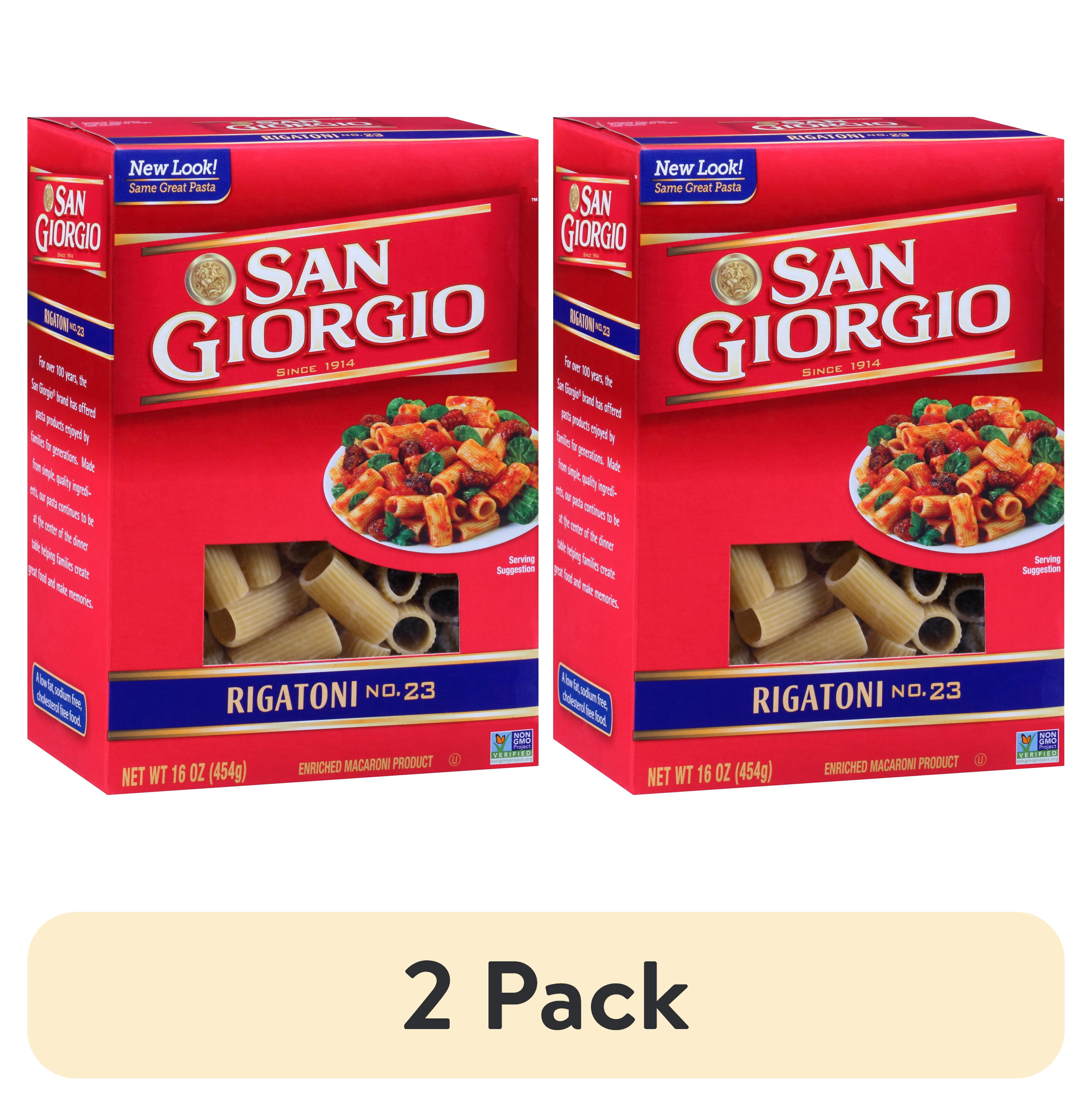 (2 pack) San Giorgio Rigatoni Pasta, 16-Ounce Box - Walmart.com