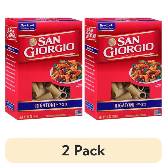 (2 pack) San Giorgio Rigatoni Pasta, 16-Ounce Box