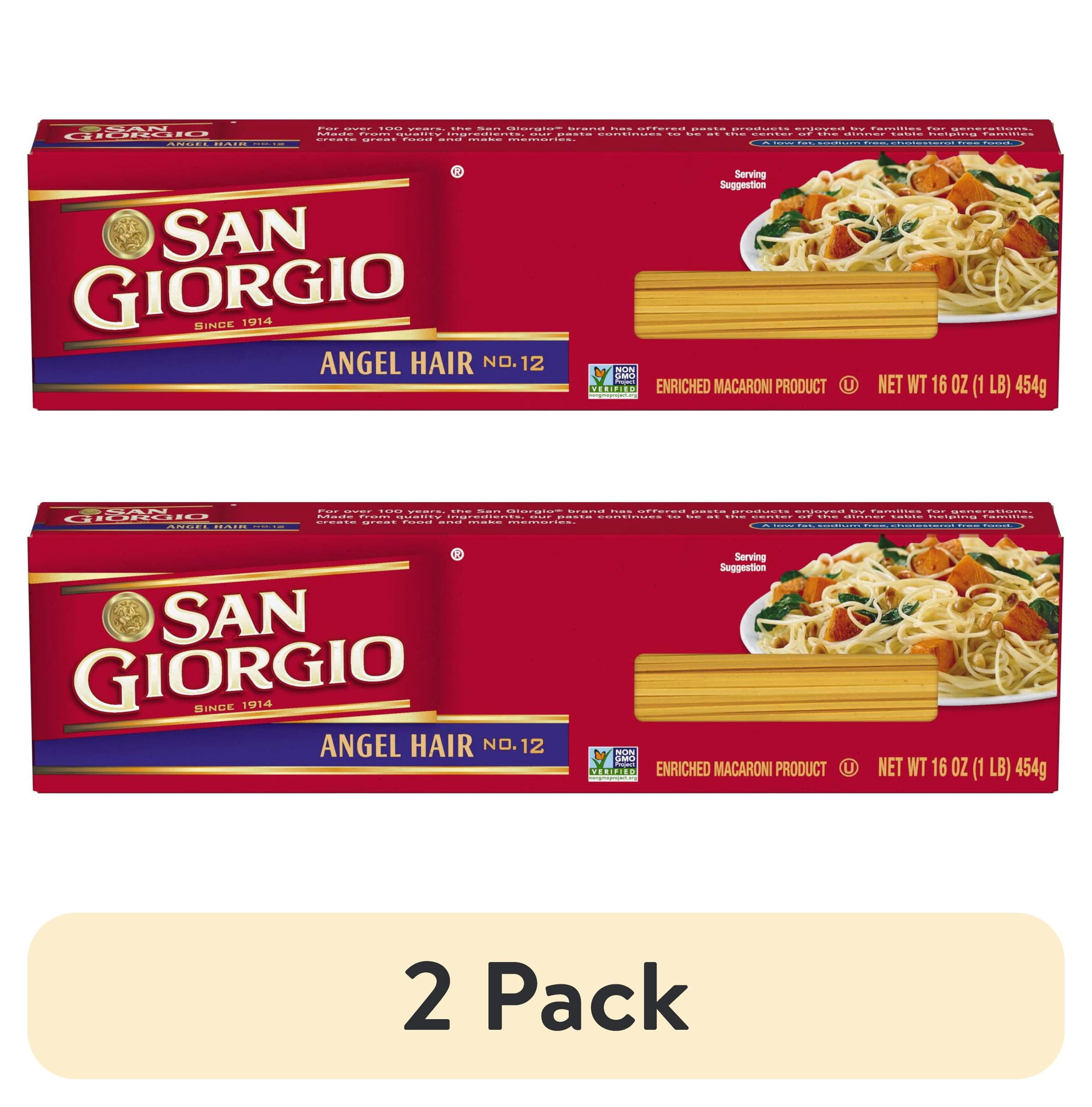 (2 pack) San Giorgio Thin Angel Hair Pasta, 16 Ounce Box