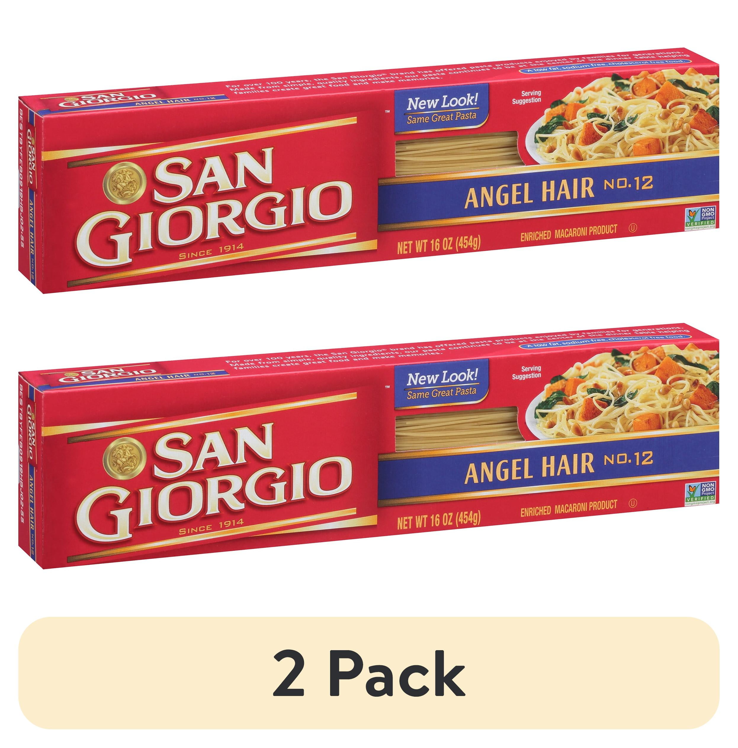 (2 pack) San Giorgio Thin Angel Hair Pasta, 16 Ounce Box