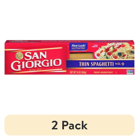 (2 pack) San Giorgio Thin Spaghetti, 16 Oz