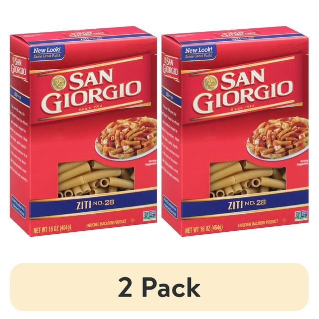 (2 pack) San Giorgio Ziti, 16-Ounce Box