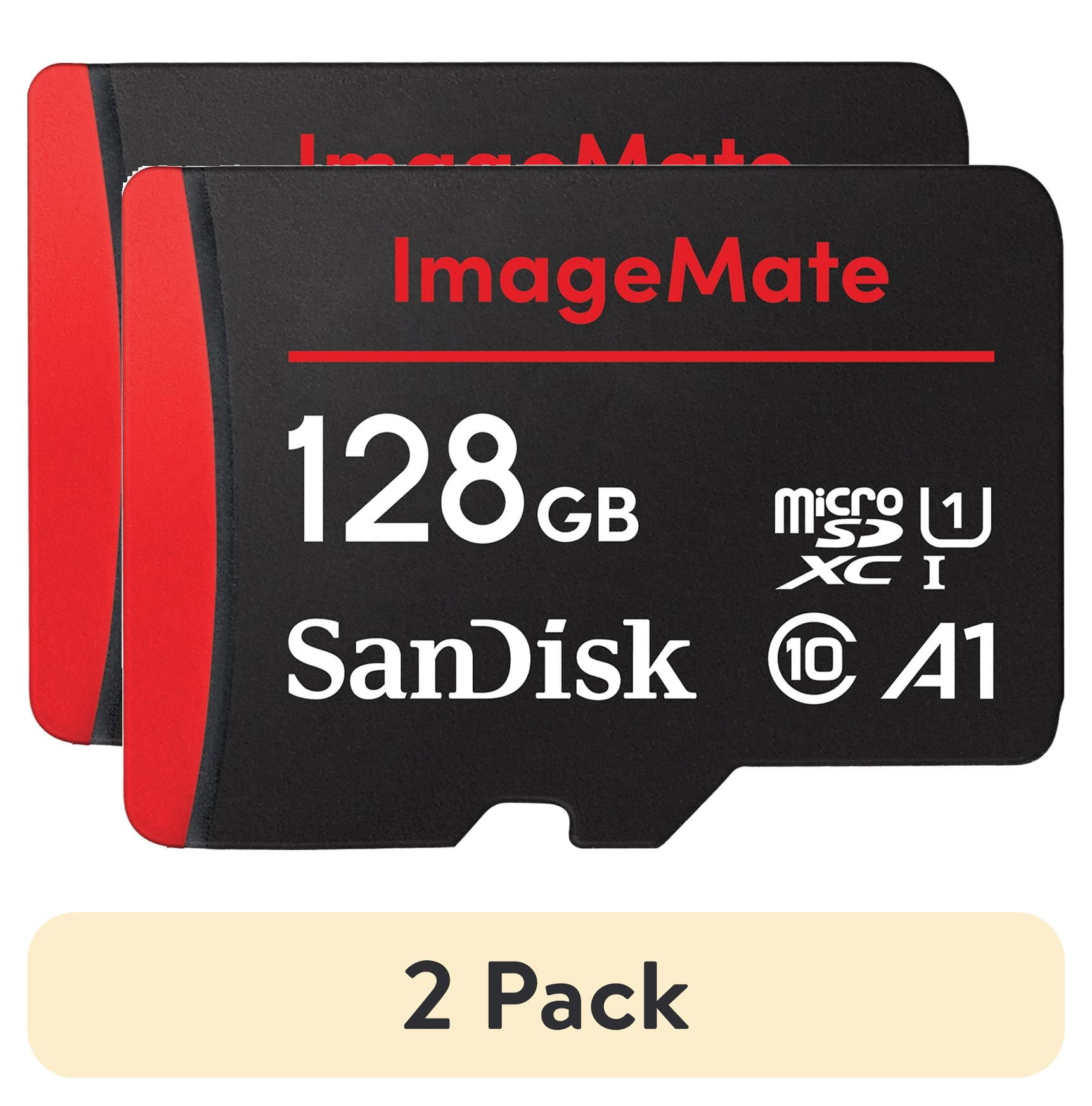 2 pack) SanDisk 128GB ImageMate microSDXC UHS-1 - Up to